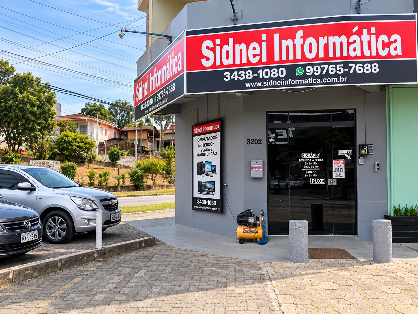 Fachada da Sidnei Informática em Joinville
